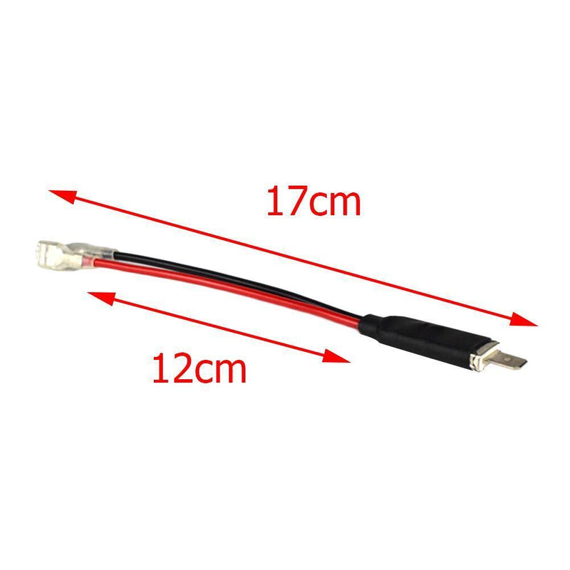 2x H1 LED Headlight Wiring Harness Male Plug Single Diode Converter Cables