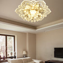 Modern LED Flower Crystal Ceiling Chandelier 9W Decor Lamp (Warm White) Newly