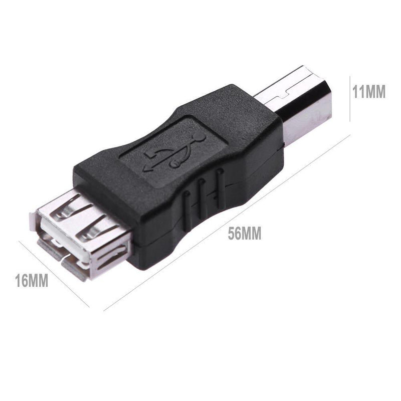 USB 2.0 One Woman B Male Adapter Connector AF, BM Converter For Printer