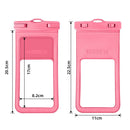 Waterproof Swimming Underwater Mobile Phone Protective Pouch Bag (Pink)