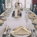 Wedding Table Cloth Faux Satin Cloth Square Table Napkins Dinner Decor
