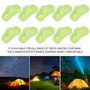 Outdoor Camping Luminous Tent Rope Buckle Canopy Triangle Tightening Buckles Set