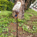 2pcs LED Solar Light Owl Outdoor Yard Lawn Stakes Lamp Home Garden Decoration