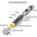 Bag Ornaments Waterproof Emergency Light Keychain LED Keychain Bag Mini Torch