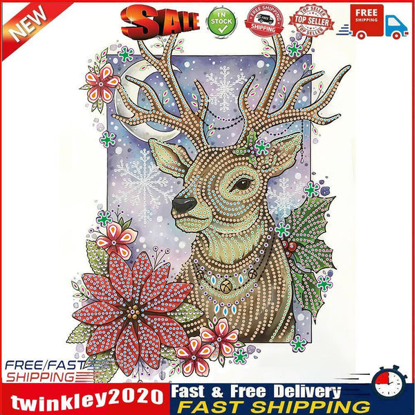Animal Part Drill Special-Shaped Diamond Painting DIY Mosaic Kit (YX050) Newly
