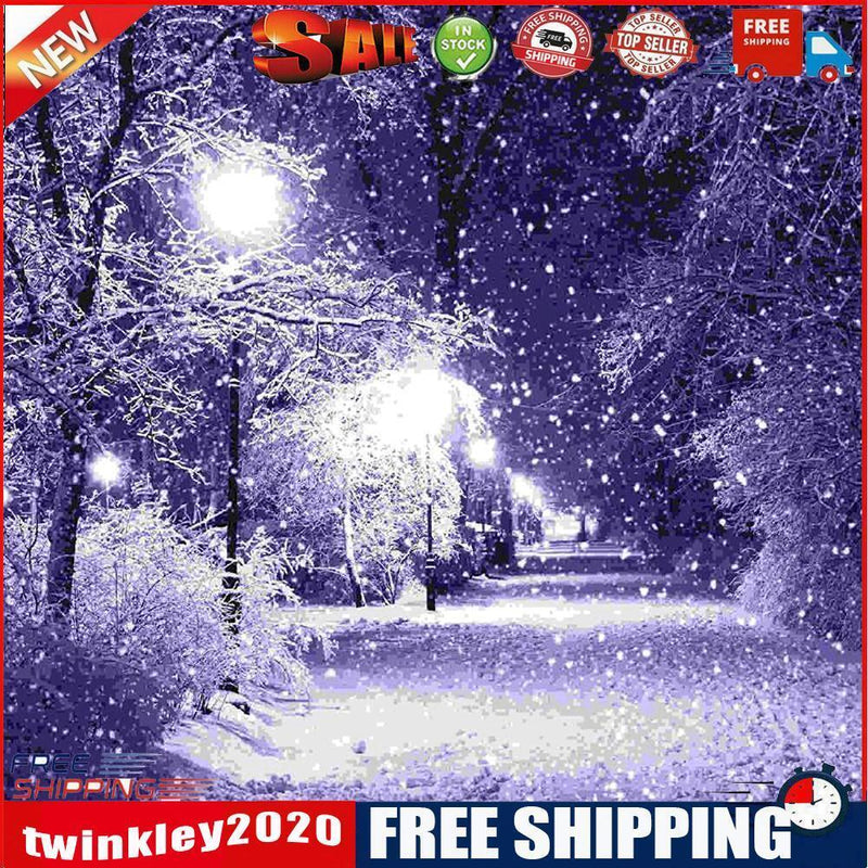5D DIY Full Drill Diamond Painting Snowing Cross Stitch Embroidery Craft