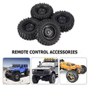 4pcs Wheel Rims Tire Set for 1/10 Axial Hsp Redcat Traxxas RC Off-Road Truc