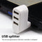 USB3.0 Hub Adapter Rotate High Speed U Disk Reader Splitter 3-Port (White)