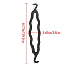Fashion Magic Women Black Stick Hair Twist Styling Clip Bun Maker