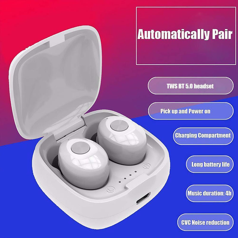 XG12 TWS Wireless Bluetooth 5.0 In-ear HiFi Stereo Earphones with Charging Case