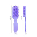 Nine Claw Comb Scalp Massage Brush Anti-static Hair Styling Comb (Violet)