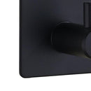 Punch Free Kitchen Towel Hanger Hooks Wall Mounted Bathroom Holder (Black)