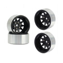 4pcs 1.9 inch Beadlock Wheel Rims for 1/10 SCX10 90046 Traxxas TRX4 RC4WD D90