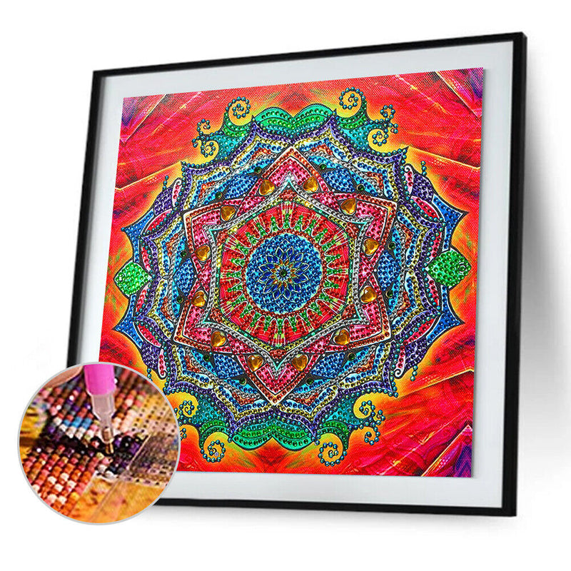 5D DIY Partial Special Shaped Drill Diamond Painting Mandala Decor (YK186) Newly