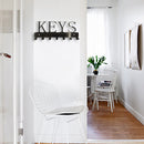 Wall Decorative Key Hat Hanger with Hooks for Door Hallway Front Entryway Office