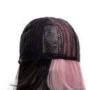 Goth Style Hair Lolita Black&pink Wig Double Color Toupee Long Straight Hair