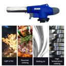 Flame Gun BBQ Cooking Butane Burner Welding Gas Torch Flamethrower (Blue)