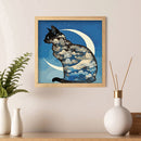 Diamond Painting 5D DIY Moon Cat Full Round Drill Rhinestones Picture Kit