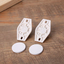 4pcs Rotating Storage Box Caster Ball Universal Trash Can Wheels (White) Newly
