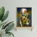 Canvas Picture Craft Full Round Religious Indians Handmade DIY Diamond Painting