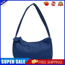 Retro Women Shoulder Bags Female PU Leather Underarm Totes Handbag (Blue)
