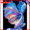 Guppy Canvas Paint By Numbers Oil Hand Painted DIY Drawing Kit Home Decoration