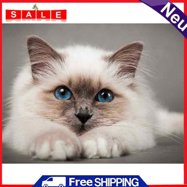 5D Diamond Embroidery Burmese Cat Mosaic Round Diamond Painting for Bead Art