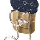 Punchfree Bathroom Storage Rack Washbasin Wall Organizer Hanger (Black Cat)