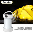 LED Camping Lantern - Solar & USB Charging Outdoor Emergency Light (White)