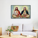 Full Embroidery DIY Canvas Stamped 11CT Cross Stitch Priest Virgin Art Decor Kit