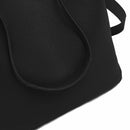 4pcs Set Women Bag Fashion Solid PU Single Shoulder Messenger Bags(Black)