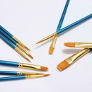 10Pcs Art Paint Brush Artist Brushes Set Fine Pointed For Water caca Color. M8K7