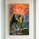 Full Round Diamond Painting Charizard DIY Handmade Room Decor Art Craft Gifts