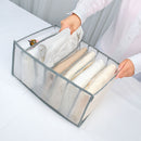Wardrobe Clothes Organizer - Set of 4 7 Grids Washable Drawer Storage Box Newly