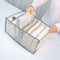 Wardrobe Clothes Organizer - Set of 4 7 Grids Washable Drawer Storage Box Newly