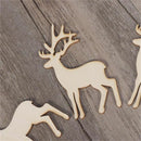 Decorations Wooden Elk Decor Reindeer Hanging Card Christmas Tree Hanging