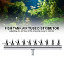 Air Oxygen Pump Aquarium Fish Tank Stainless Steel Splitter Hose (10 Ways) Newly