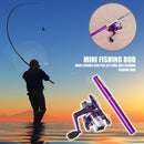 Telescopic Mini Pen Shaped Fishing Pole Rod with Reel Ice River Fishing Tackle