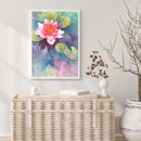 5D DIY Diamond Painting Full Round Drill Lotus Pond Mosaic Landscape Crafts
