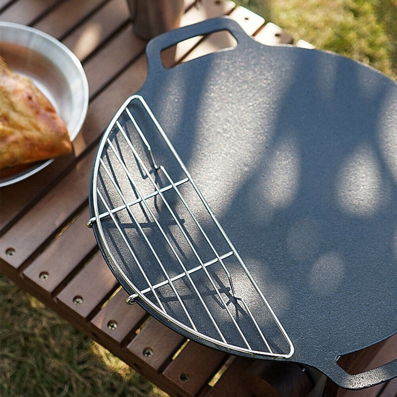 Baking Griddle Deformation Resistance Barbecue Grid for Outdoor Camping Tools