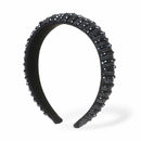 Baroque Women HairHoop Padded Head wrap Rhinestone hairband Headdress Handmade