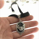 Halloween Gothic Charm Gift Chain Necklace Black Bat Pendant Velvet Choker