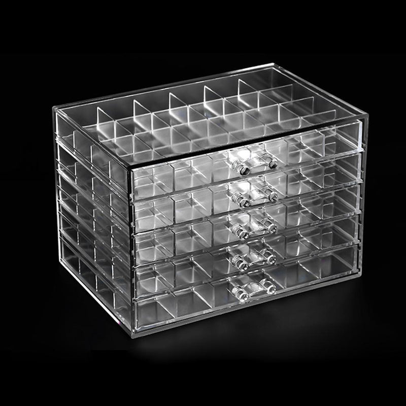 Portable Nail Accessories Holder Display Stand Make Up Drawers Organizer