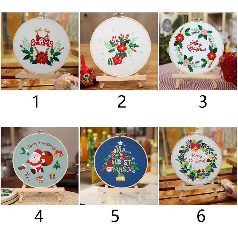 Accessories Flower Embroidery Needle Punch Embroidery Hoop Cross Stitch Kit