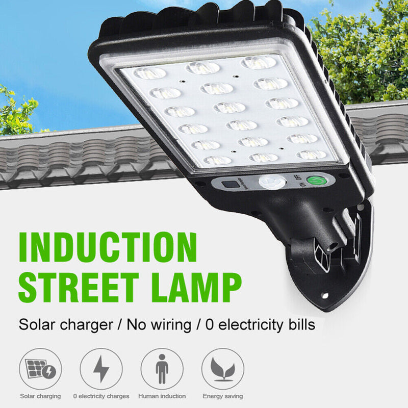 LED Solar Wall Light Outdoor Motion Sensor Lamp Garden Remote Lamp (18LED) Newly