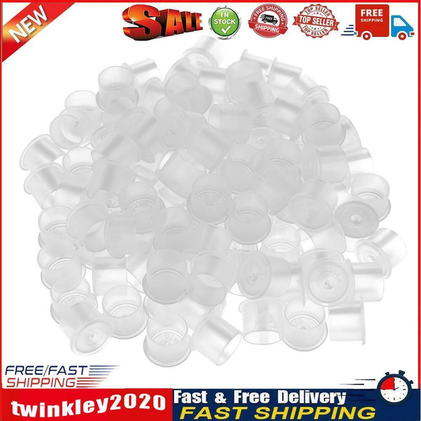 Plastic Microblading Tattoo Ink Cup Cap Pigment Clear Holder Container(A) Newly