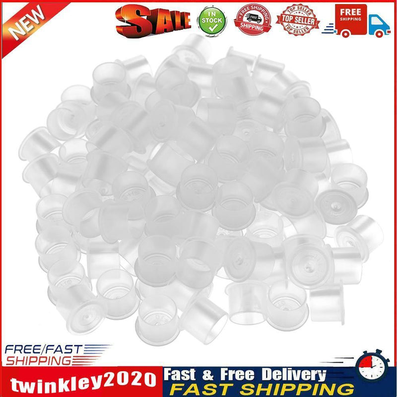 Plastic Microblading Tattoo Ink Cup Cap Pigment Clear Holder Container(A) Newly