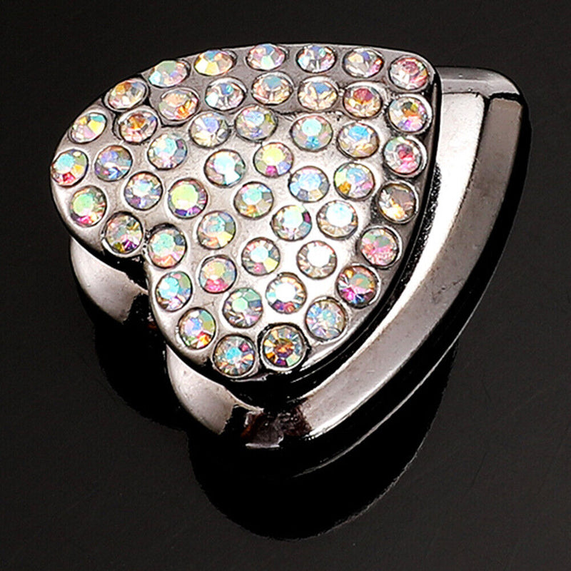 Love Heart Rhinestone Adhesive Car Hook Organizer Storage Hanger Car Indoor