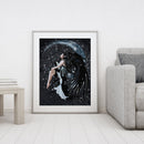 Cross Stitch Full Embroidery Dark Angel Character 11CT Stamped Needlework Set