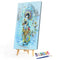 Japanese Girl Oil Paint By Numbers Kits DIY Handpainted on Canvas Wall Art